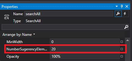 Image result for WPF Control Search Similar to SQL Query