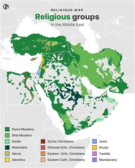 Islam Sunni Shia Middle East Map The Sunni Shia Divide