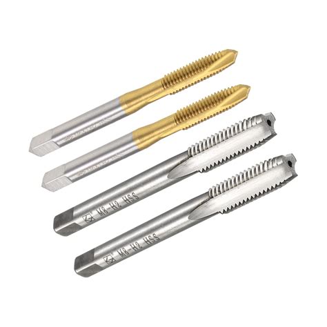 uxcell 2pcs Metric Machine Tap M8 x 1.25mm Thread Tapping & 2pcs Spiral ...
