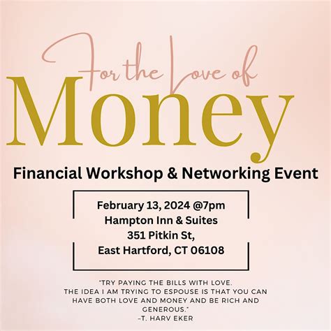 For the Love Of Money: Financial Workshop and Networking Event, Hampton ...