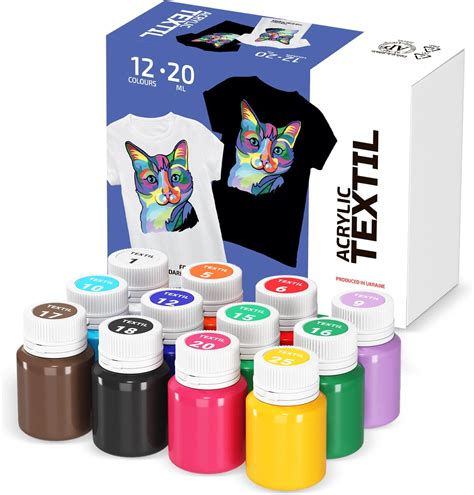 7 Artists Acrylic Fabric Paint - Premium Fabric Paints Permanent for ...