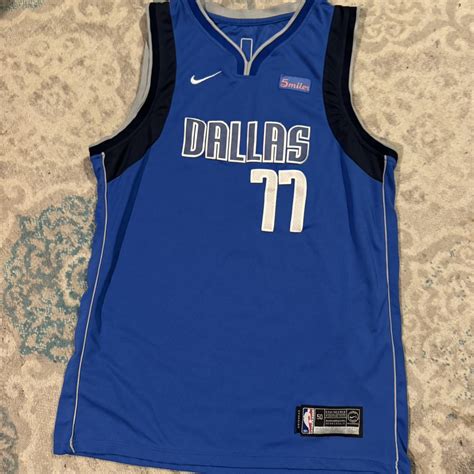 Luka doncic Dallas Mavericks rookie jersey blue and... | Depop