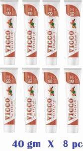 VICCO Vajradanti Ayurvedic Tooth Paste Dalchini Flavour (40gmx8pc ...