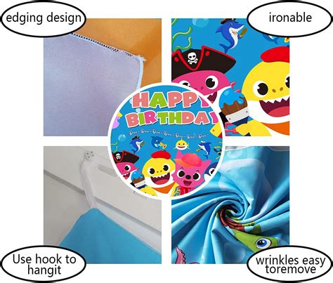 KABYTWO Blue Shark Backdrop Washable Polyester Backdrop Blue India | Ubuy