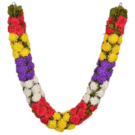 Artificial sevanthi Mala Big Multi Colour – Nandi Gifts