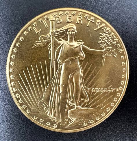 Gold Coin 50 Dollars "liberty". Usa 1987. Auction