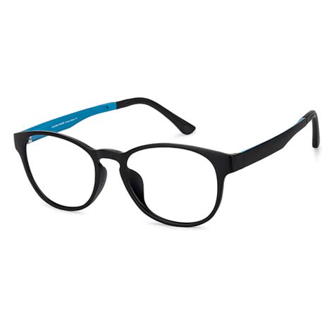 Buy Blue Block Phone Computer Glasses: Matte Black Green Full Rim Round ...