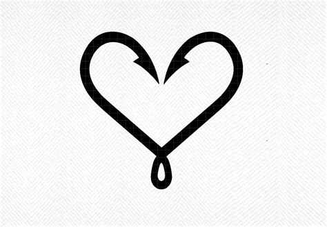 Fishing Hook Heart SVG, Love Fishing Svg Graphic by SVG DEN · Creative ...