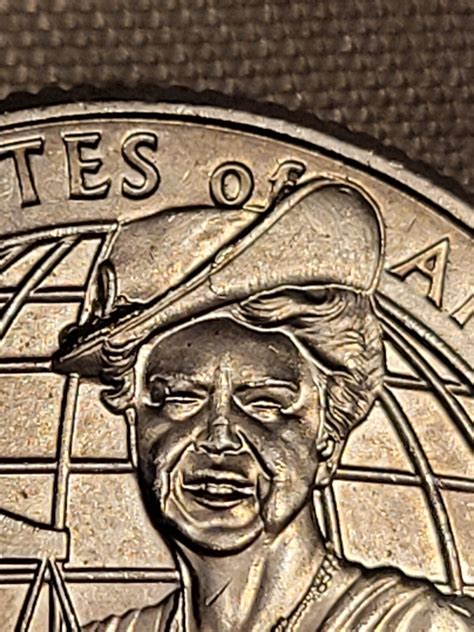 2023 P Eleanor Roosevelt Quarter Reverse Die Crack And Die Chips Error ...