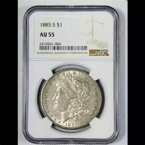 1885-S Morgan Silver Dollar NGC AU-55 - Bob Paul Rare Coins