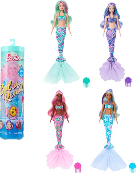 Amazon.com: Barbie Color Reveal Doll & Accessories with 6 Unboxing ...