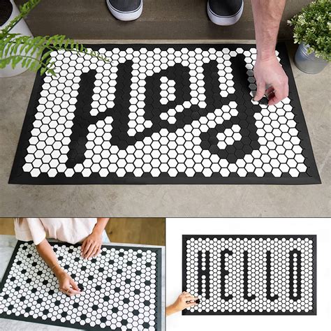 Customizable Tile Floor Mat | The Green Head