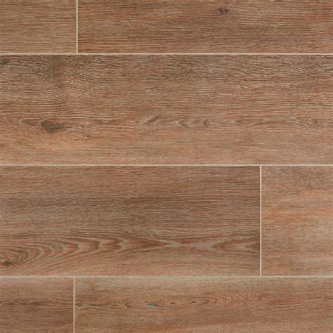 Ashford xl medora brown wood plank porcelain tile 12 x 60 10 mm thick ...