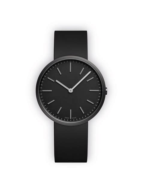UNIFORM WARES M37 Swiss Quartz Stainless Steel and Black Rubber Watch ...