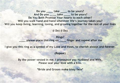 Image result for Simple Wedding Ceremony Script