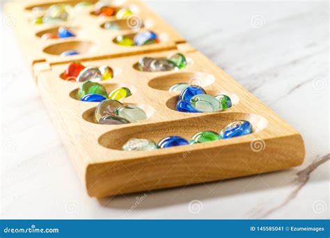 Mancala Board Game stock image. Image of glass, games - 145585041