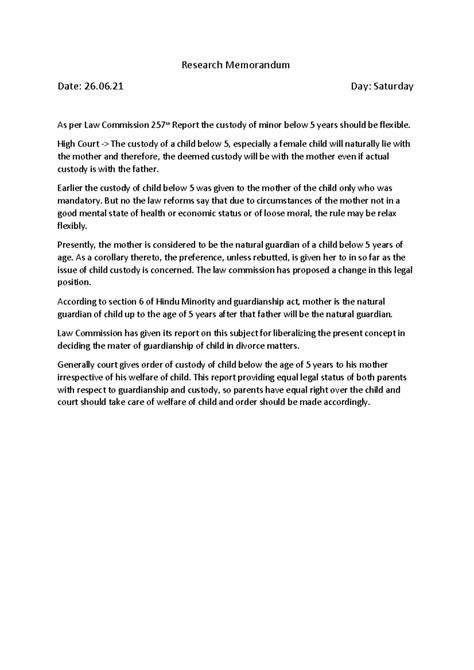 RM 26 - lhlblbj - Research Memorandum Date: 26.06 Day: Saturday As per ...
