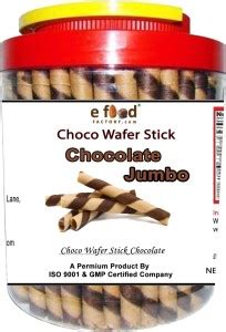 E Food Factory Choco Wafer Stick Chocolate Jumbo 750 g Wafer Rolls ...