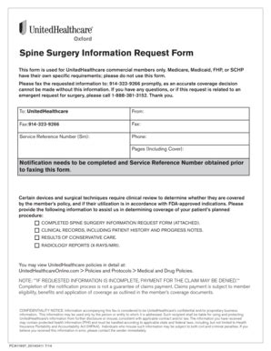 Spine Surgery Information Request Form - Fill Out, Sign & Share Online ...