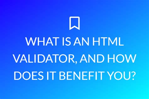 HTML Validator 的图像结果
