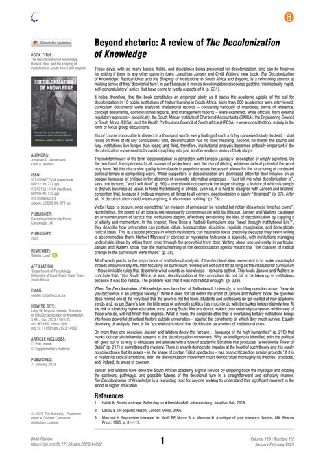 Decolonization of Knowledge Critiques 的图像结果