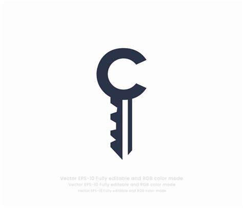 Letter C key logo 20199086 Vector Art at Vecteezy