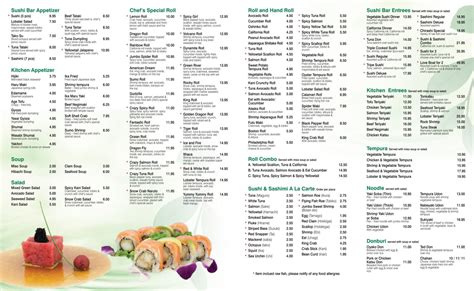 Sumo Japanese Restaurant - Ithaca Menu
