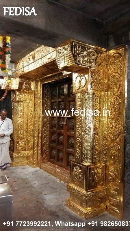 Carved Silver Door Carved Brassr Door Wooden Door Design For Temple ...