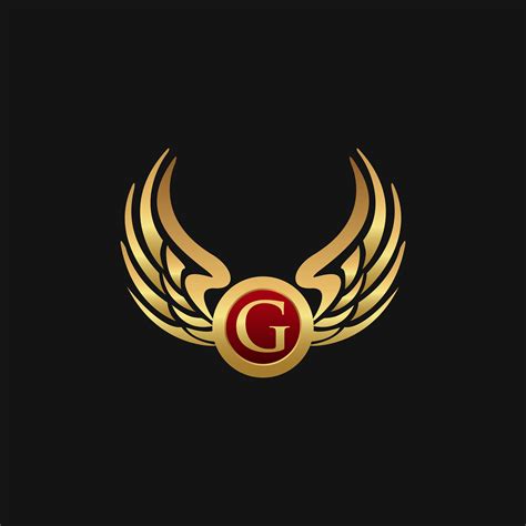 Luxury Letter G Emblem Wings logo design concept template 611448 Vector Art at Vecteezy