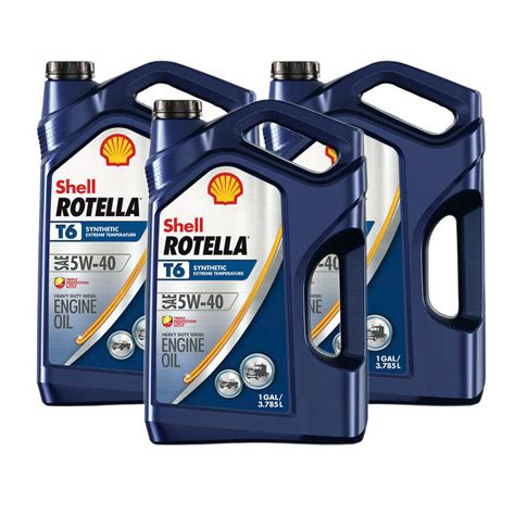 Buy Shell Rotella T-6 5w-40 Full Synthetic Diesel Engine Oil Here