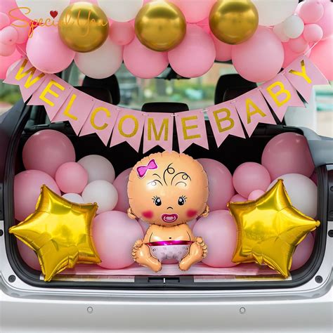Sweet Pink Car Boot Welcome Baby Decoration | Special You