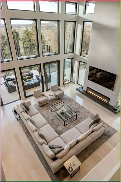 Pin by Carrie Bletscher on Final ideas | Large living room layout, High ...