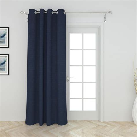 Buy Colour Connect Water Navy Jacquard Door Curtain - 270x110cm from ...