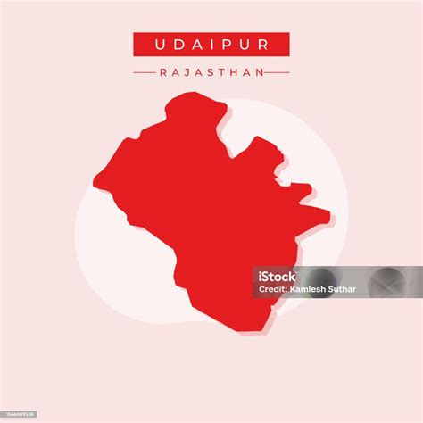 Vector Illustration Vector Of Udaipur City Map India City Stock Illustration - Download Image ...