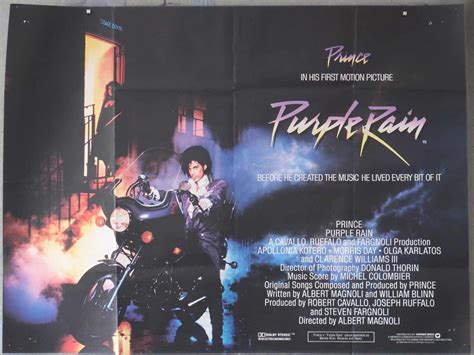 Purple Rain Original Movie Poster UK quad 40"x30" - Simon.Dwyer - a ...