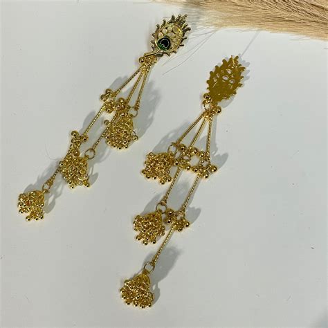 Golden Kashmiri Jhumka Earring (D-11)– Oralia India