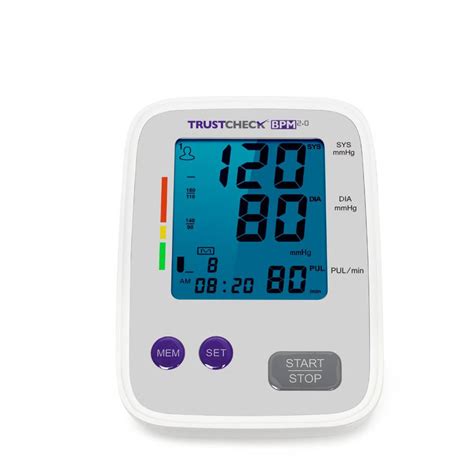 TRUSTCHECK Digital Blood Pressure Monitor With USB, Talking Feature ...