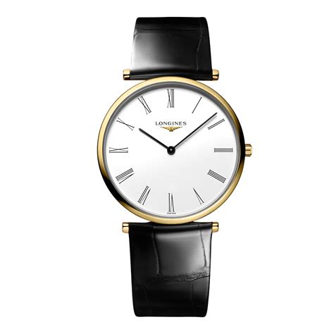 ラ グラン クラシック ドゥ ロンジン クォーツ、イエロー Pvd、ホワイト ダイアル、ストラップ | LONGINES JP