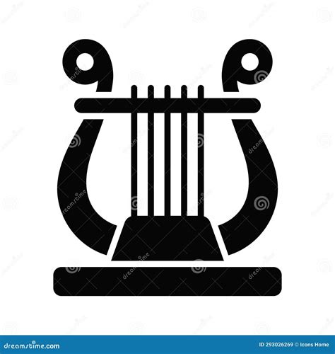 Download this Premium Icon of Harp, Greek Musical Instrument Stock ...