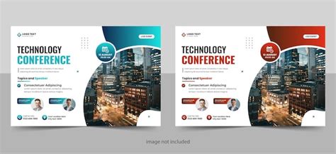 Creative technology conference flyer template design and corporate ...