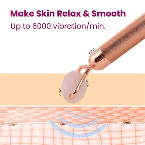 AGARO 3-In-1 Electric Rose Quartz Face Roller, Facial Roller Kit for Face
