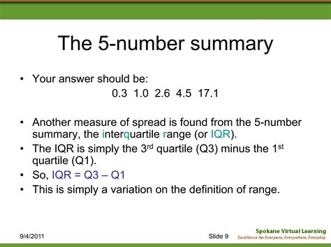 5 Number Summary | PDF