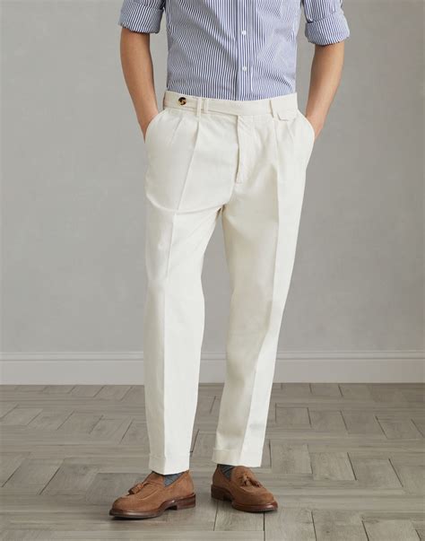 Leisure fit trousers with double pleats (242M252DE1920C5797) for Man in ...