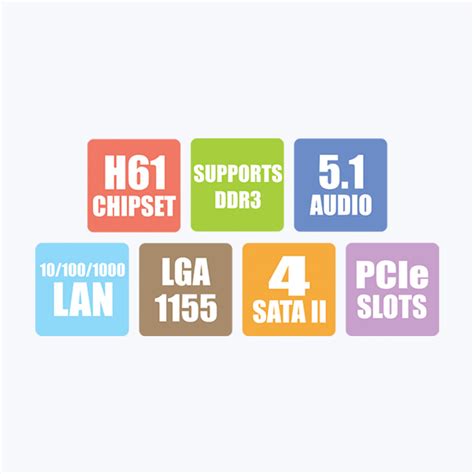 Zebronics H61 - Socket 1155 - Motherboard