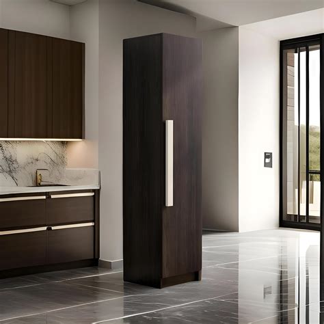 Prestige Furniture Wooden Almirah for Clothes, 1 Door Wardrobe, 43D x ...