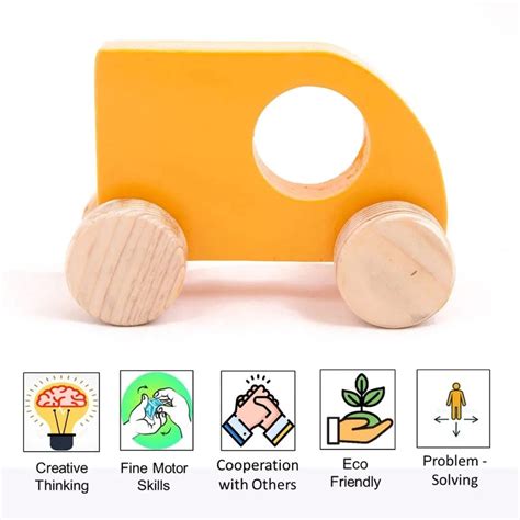Wooden Yellow Sumo Car Push Toy (1-3 Years) – Snooplay