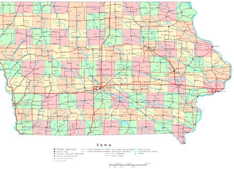 map of iowa