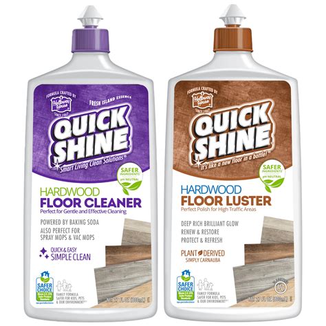 Quick Shine Hardwood Floor Cleaner & Wood Floor Polish w/Plant-Derived ...