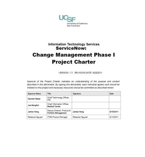Project Charter Examples 的图像结果