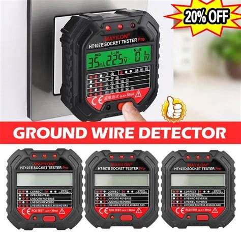 HT107 Electric Outlet Socket Tester RCD- Test India | Ubuy